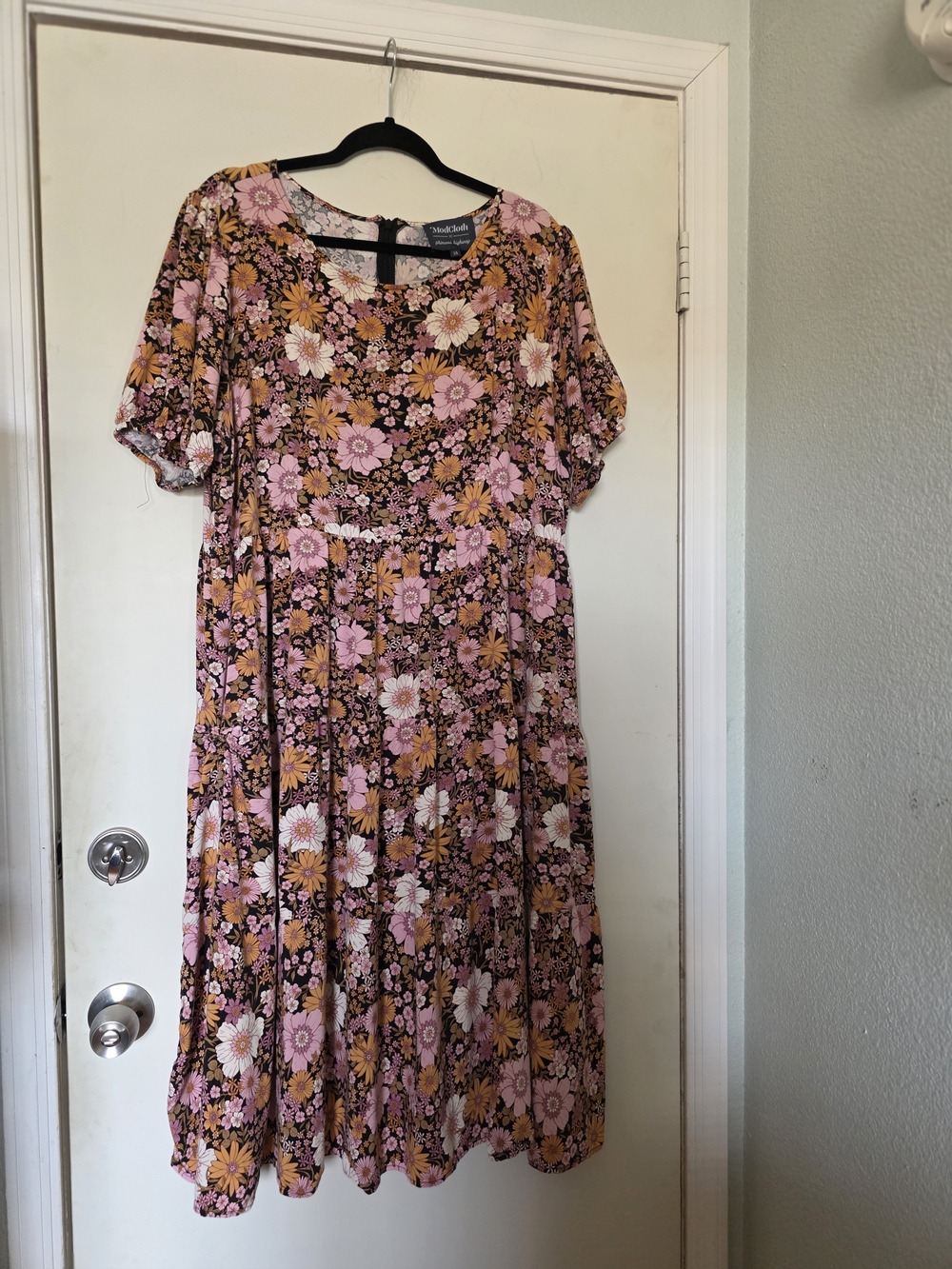 Modcloth Princess Highway Floral Tiered Midi Dress